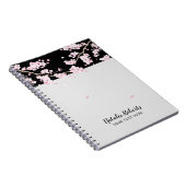 Élégant Carnet floral de fleurs de cerisier (Côté Droit)