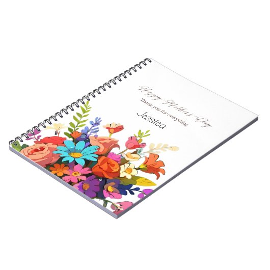 Élégant Carnet floral dynamique sur mesure (Côté gauche)