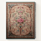 Élégant Carnet floral perse spiral (Dos)