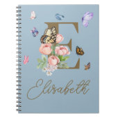 Élégant Carnet initial de papillon (Devant)