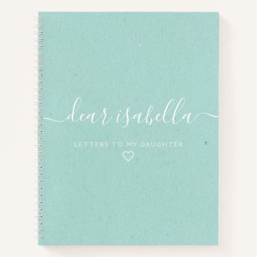 Élégant Carnet mémoire fille (Devant)