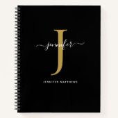 Élégant Carnet Monogramme (Devant)
