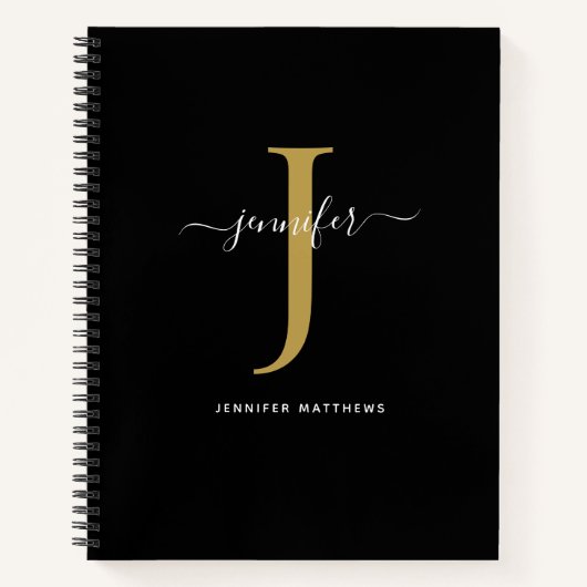 Élégant Carnet Monogramme (Devant)