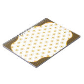 Elégant Carnet noir & or Arabesque (Côté gauche)