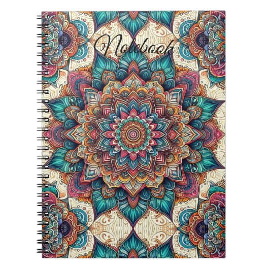 Élégant Carnet photo spirale Mandala (Devant)