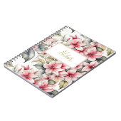 Élégant carnet poététique rose (Côté gauche)