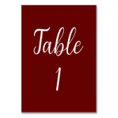 Elegant Carnet Red calligraphy bruiloft Kaart (Voorkant)