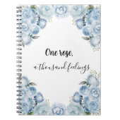 Elégant Carnet Rose Bleu (Devant)