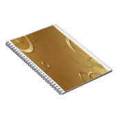 Elégant Carnet Spiral Gold Design (Côté Droit)