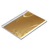 Elégant Carnet Spiral Gold Design (Côté gauche)