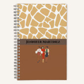 Élégant Carnet Spiral Personnalisé À Deux Tons (Recto)