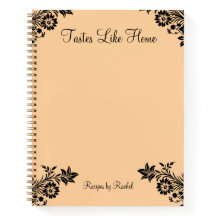 Elégant Carnet Spiral Recette Personnalisée