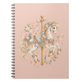 Elegant Carrouselpaard Frans Sprookje Notitieboek