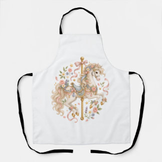 Elegant Carrouselpaard Frans Sprookje Schort