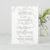 Élégant Carte de Menu Botanique Vert Sauge (Debout devant)