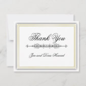 Élégant Carte de remerciements 3D (Devant)