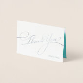 Élégant Carte de remerciements à huile (Devant)