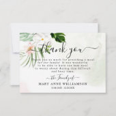 Élégant Carte de remerciements alimentaire Floral  (Devant)