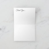 Élégant Carte de remerciements catholique Mariage (Intérieur)