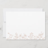 Élégant carte de remerciements d'anniversaire fleu (Dos)