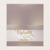 Élégant Carte de remerciements de bande (Extérieur déplié)