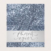 Élégant, Carte de remerciements de bande amère (Extérieur déplié)