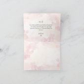 Élégant Carte de remerciements de calligraphie or (Intérieur)