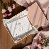 Élégant Carte de remerciements de commande de mono