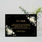 Élégant Carte de remerciements de confirmation de  (Debout devant)