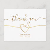 Elégant Carte de remerciements de Fête des mariées (Devant)