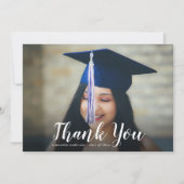 Élégant Carte de remerciements de graduation de sc (Devant)