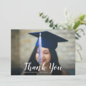 Élégant Carte de remerciements de graduation de sc (Debout devant)