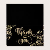 Elégant Carte de remerciements de la Glitterie de  (Extérieur déplié)