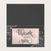 Élégant Carte de remerciements de la Glitterie Fle (Extérieur déplié)