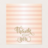 Élégant Carte de remerciements de la Glitterie Or (Extérieur déplié)