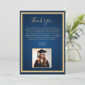 Élégant Carte de remerciements de la Marine et de (Debout devant)