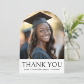 Élégant Carte de remerciements de l'arc photo de g (Debout devant)