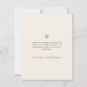 Élégant Carte de remerciements de Noël rustique (Dos)