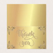 Élégant Carte de remerciements de Parties scintill (Extérieur déplié)