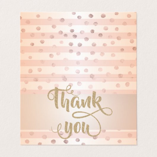 Élégant, Carte de remerciements de points (Extérieur déplié)