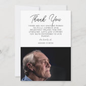 Élégant Carte de remerciements de script de Sympat (Devant)