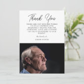 Élégant Carte de remerciements de script de Sympat (Debout devant)