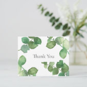 Élégant Carte de remerciements économique Feuille  (Debout devant)