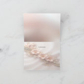 Élégant Carte de remerciements Floral de Pêche Ora (Intérieur)