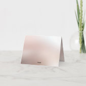 Élégant Carte de remerciements Floral de Pêche Ora (Dos)