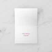 Élégant Carte de remerciements floral des orchidée (Intérieur)