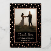 Élégant Carte de remerciements floral Modèle modif (Recto)