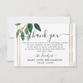 Élégant Carte de remerciements funéraire (Devant)