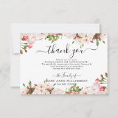 Élégant Carte de remerciements funéraire (Devant)