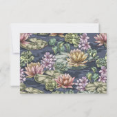 Elégant Carte de remerciements funéraire de l'étan (Dos)